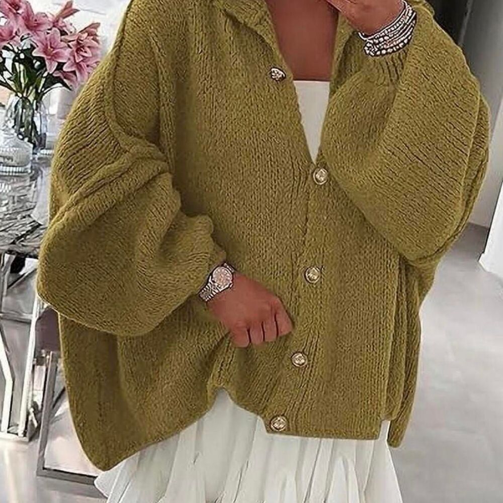 Revolve Women's Green and Yellow Jumper